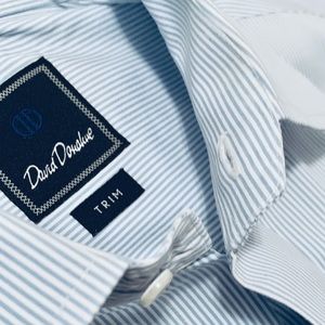 David Donahue Trim Fit Dress Shirt